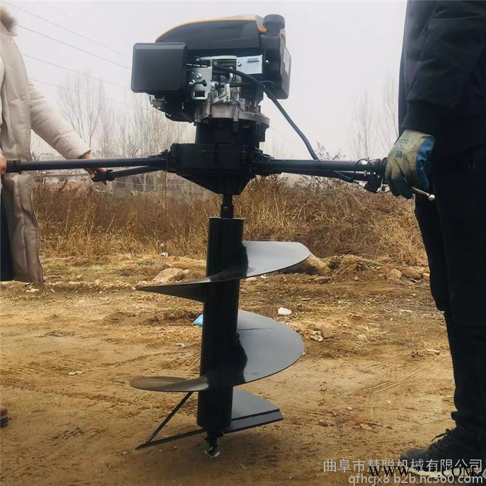 小直径打眼机 山药种植打眼机 慧聪牌汽油打坑机批发图7