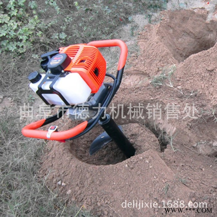 大棚埋桩立柱可用旋坑机 便携小型旋坑打窝机 山药种植打孔机图7
