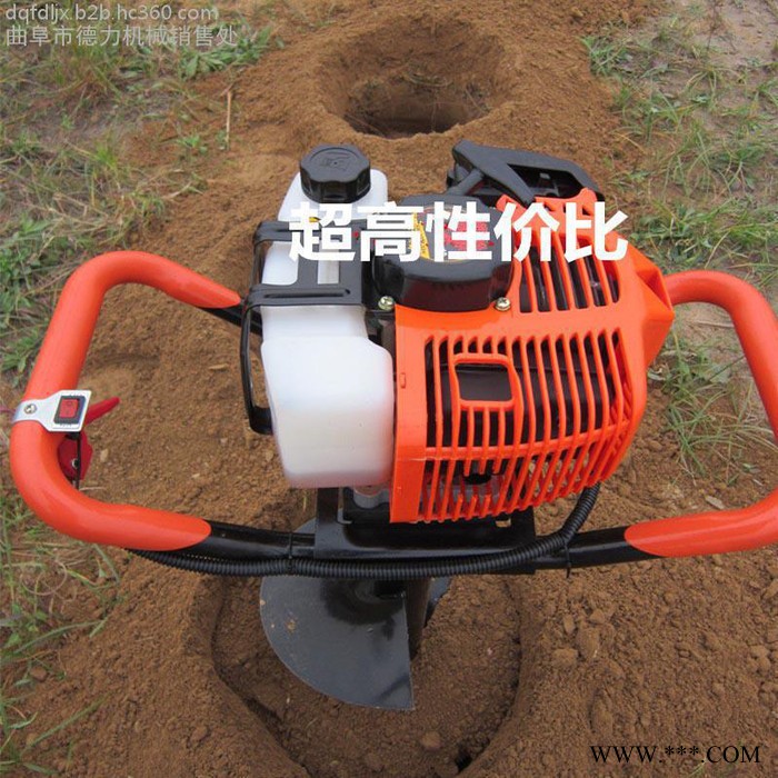 大棚埋桩立柱可用旋坑机 便携小型旋坑打窝机 山药种植打孔机