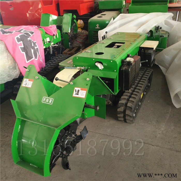 山药种植链条开沟机价格 多功能旋耕机 山药种植自动开沟机富兴图8