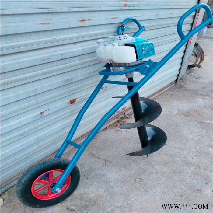 独轮螺旋地钻挖坑机 植树山药种植打孔机 厂家生产大功率挖坑机 优民图7