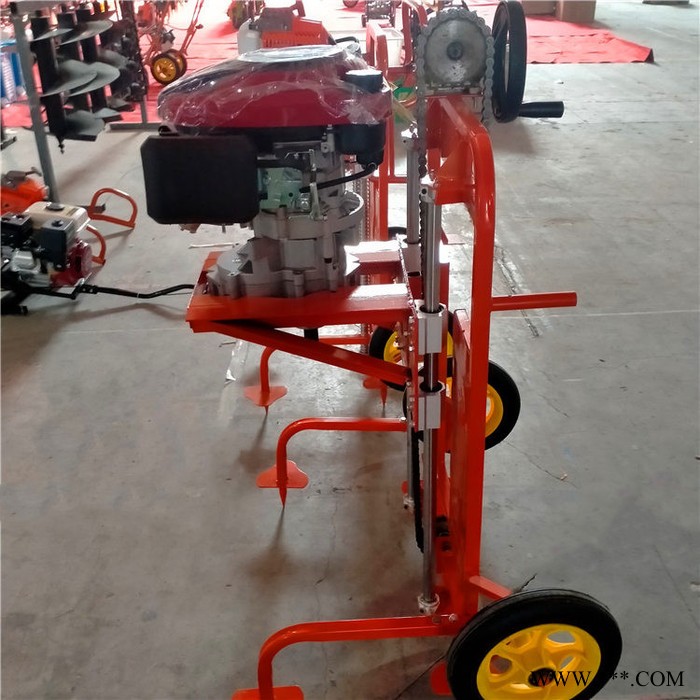 独轮螺旋地钻挖坑机 植树山药种植打孔机 厂家生产大功率挖坑机 优民图5