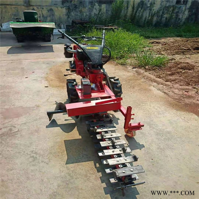 柴油手扶式挖槽机 山药种植刨沟机 手扶式开沟机图5