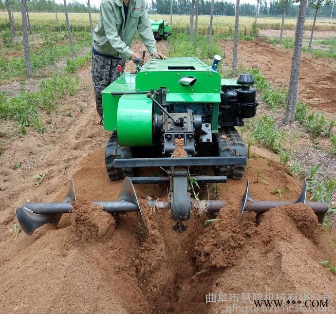 慧聪牌 行走自如履带式开沟机 山药种植开沟回填机图5