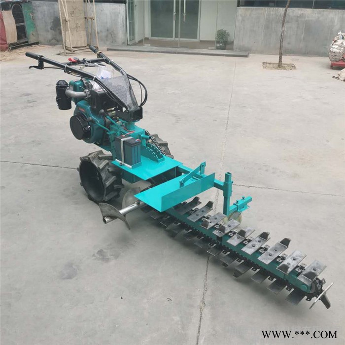 山药种植柴油开沟机 地下管道铺设挖槽机厂家  挖窝机图5