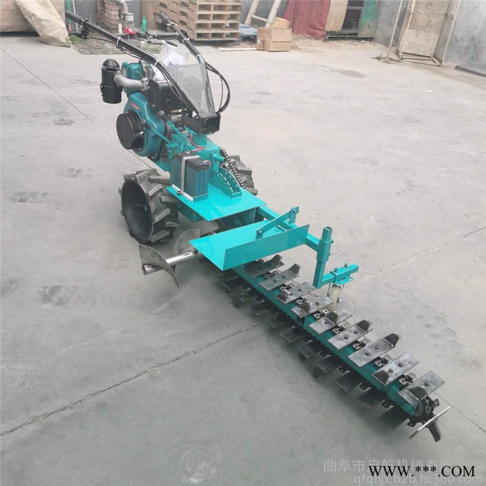 山药种植柴油开沟机 地下管道铺设挖槽机厂家  挖窝机图6