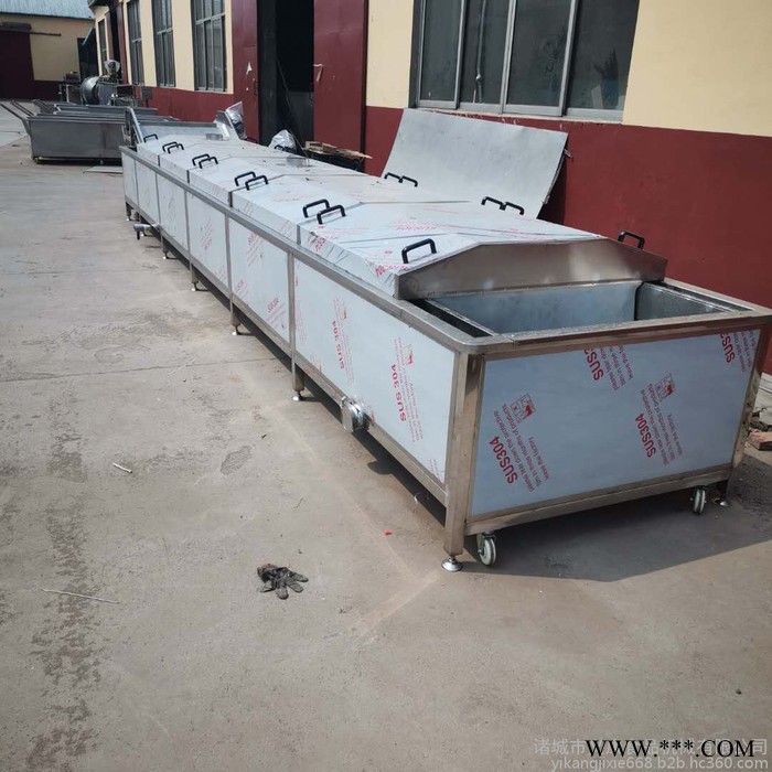 义康牌PT-3000型菜花漂烫杀青机 卷心菜杀青设备 山药漂烫流水线图5