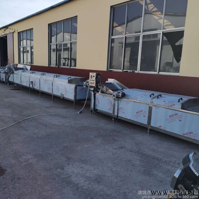 义康牌PT-3000型菜花漂烫杀青机 卷心菜杀青设备 山药漂烫流水线图7