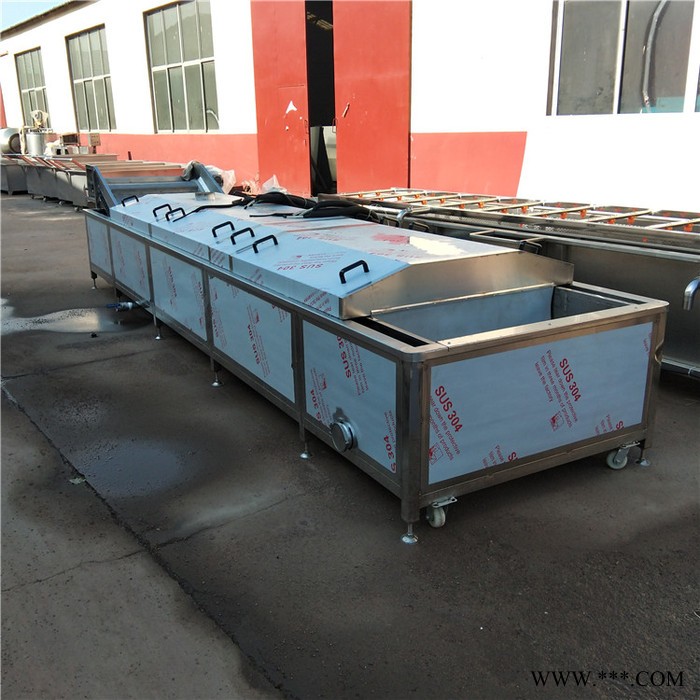 义康牌PT-3000型菜花漂烫杀青机 卷心菜杀青设备 山药漂烫流水线图4