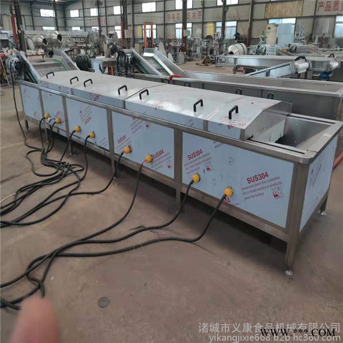 义康牌PT-3000型菜花漂烫杀青机 卷心菜杀青设备 山药漂烫流水线图6