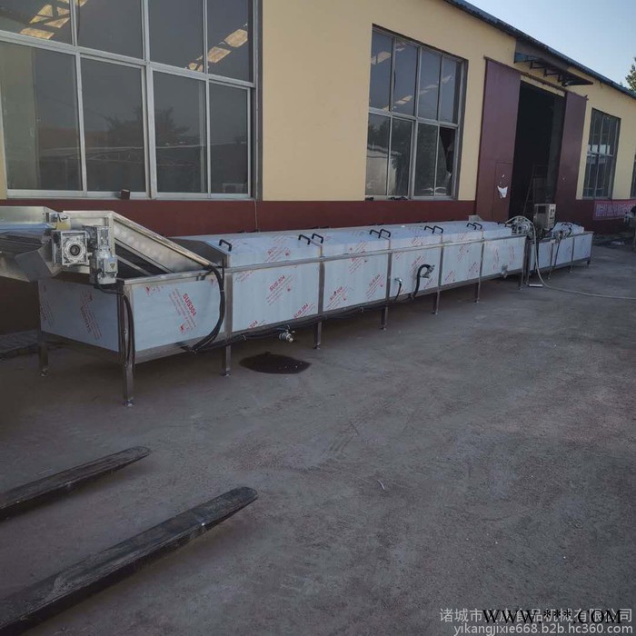 义康牌PT-3000型菜花漂烫杀青机 卷心菜杀青设备 山药漂烫流水线图3