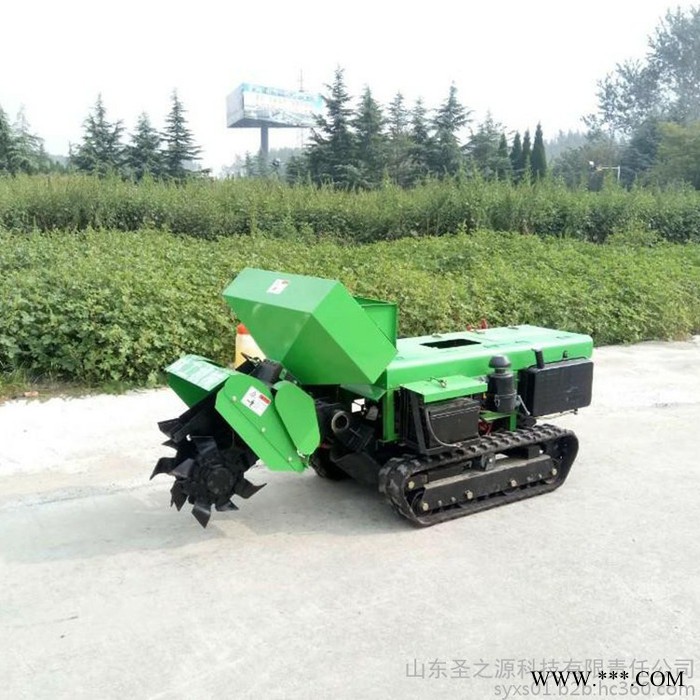 山药链条拖拉机开沟机价格 果园开沟施肥机可原地转向图5