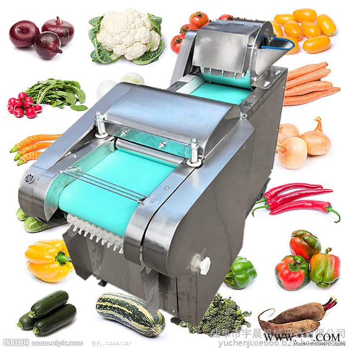 丰镇胡萝卜切丁切块机 宇晨山药莲藕切片机 菱形波浪形切菜机厂家图5