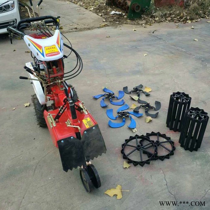 山药松土开沟机  186风冷柴油多功能微耕机 双速开沟培土机富兴图7
