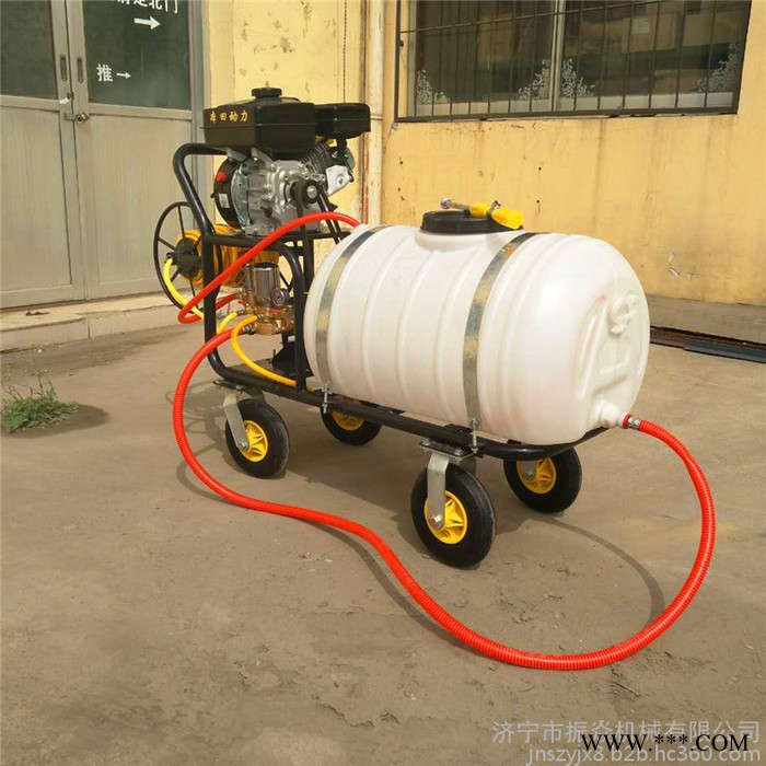 卷管遥控菜园打药机 山药豆拉管喷药机 多人小区打药机图5