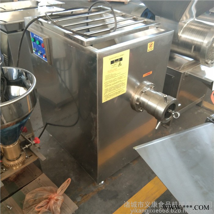 义康牌JR-100型 多功能辣椒山药绞碎机 虾滑丸子加工设备 肉店绞肉机图3