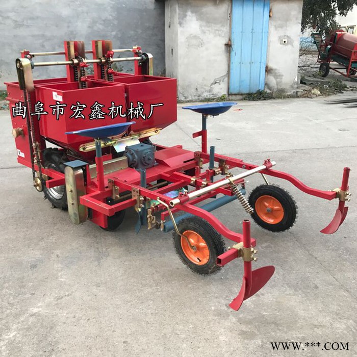 宏博BZJ 土豆种植机 马铃薯山药种植机 定制两垄四行播种机图6