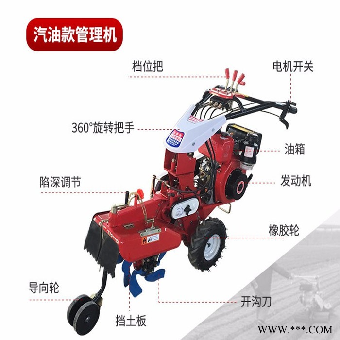 山药开荒培土机 新型苗圃开沟培土机 手扶式大葱开沟培土管理机图8