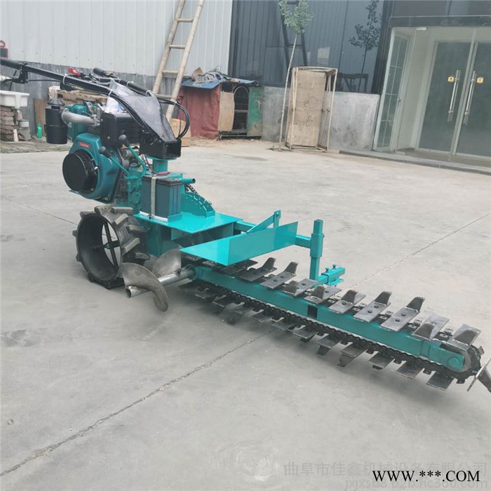 佳鑫机械 链条手扶电启动开槽机 山药种植开沟机 燃气管道开沟机厂家图4
