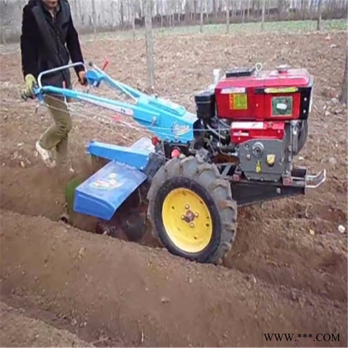 山药种植旋耕起垄机 手扶拖拉机带开沟机 手扶施肥打药机图4