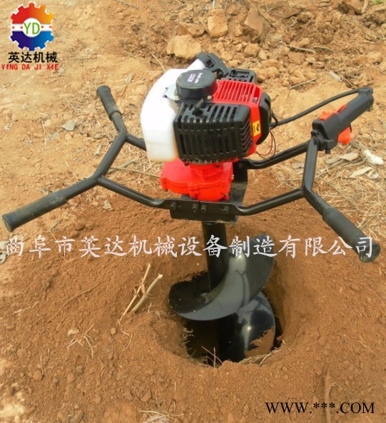 四冲程汽油挖坑机，山药种植打眼机 轻便挖坑机报价图3