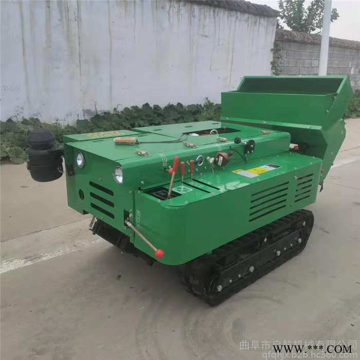 山药种植开沟机山东哪买 履带式开沟回填机 启航施肥回填机图2