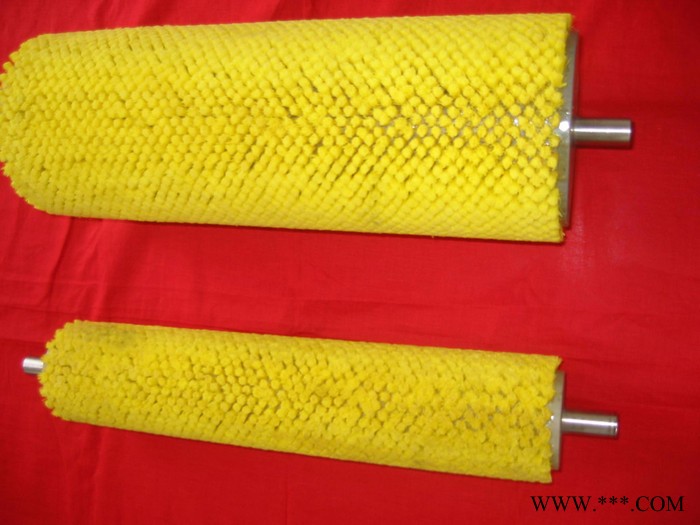 成都刷子厂   玻璃清洗毛刷辊   食品机械清洗毛刷辊    山药去皮机毛刷图5