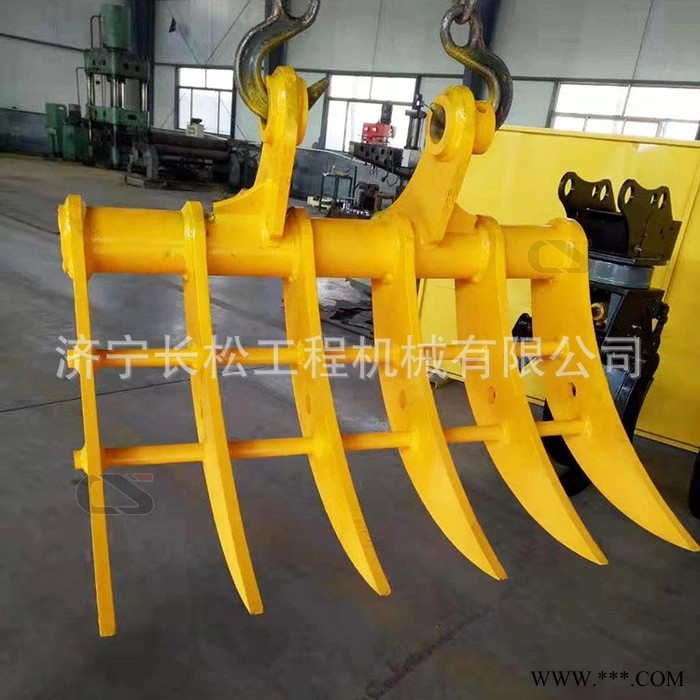 挖掘机耙子 力士德SC130加强多齿松土器 农用药材耙子山药耙子图2