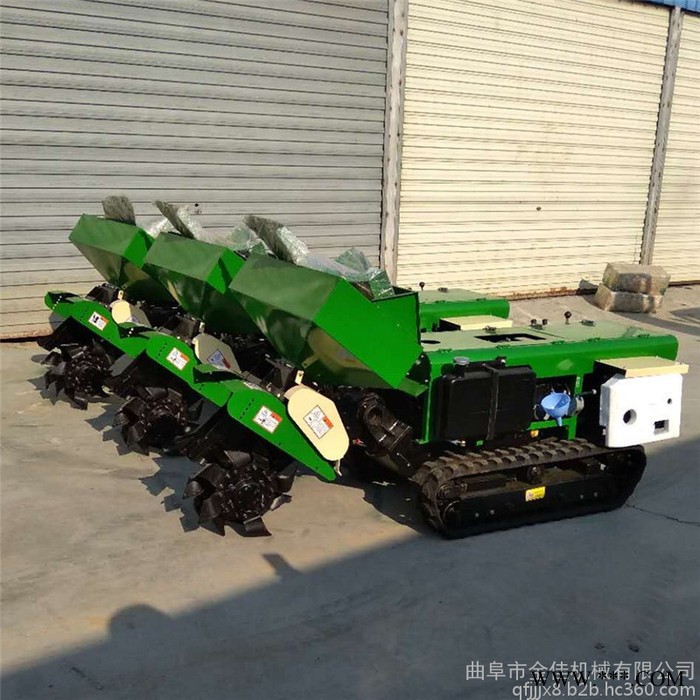 jj施肥开沟回填一体机 履带式核桃树园除草旋耕机 山药施肥机图4