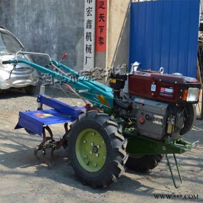 宏博 家用小型手扶拖拉机 12马力手扶带山药马铃薯出土机