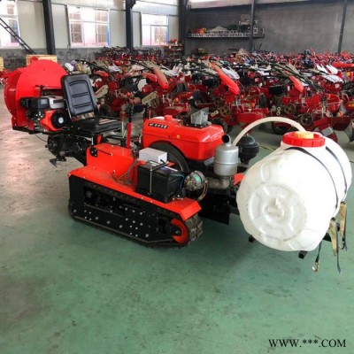 柴油履带打药机 旱地整耕松土深耕机 座驾遥控山药种植回填机