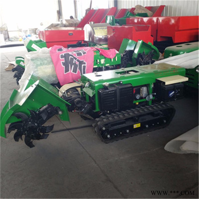 小型坦克履带开沟机 农用山药葡萄开沟施肥机 可以原地调头图4