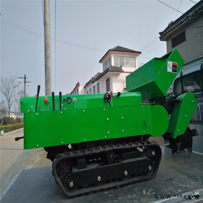 小型坦克履带开沟机 农用山药葡萄开沟施肥机 可以原地调头图7