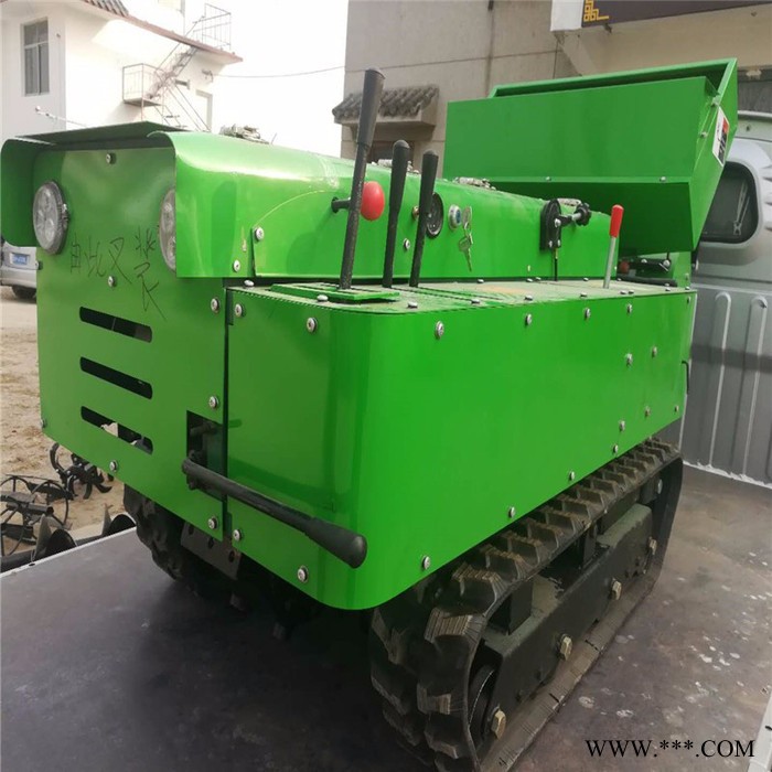 小型坦克履带开沟机 农用山药葡萄开沟施肥机 可以原地调头图3