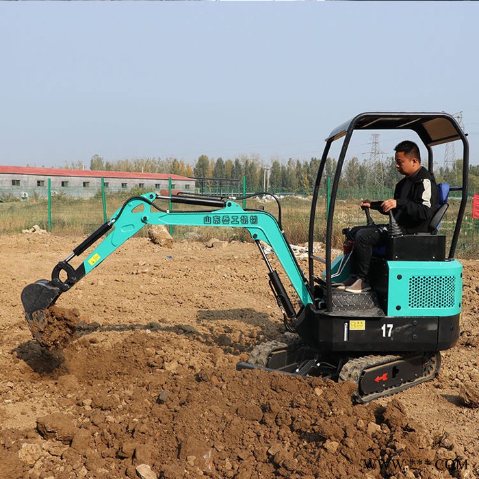 岳工 小型挖掘机 先导三缸挖掘机 挖山药使用挖沟机图3