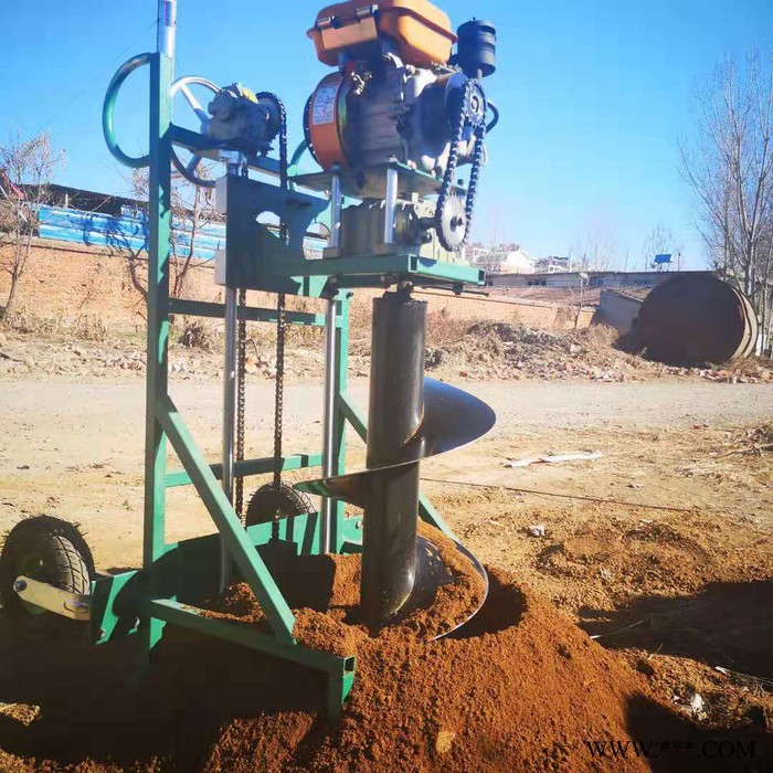 果树施肥螺旋挖坑机 农用山药种植打坑机 施工钻眼挖坑机价格图2