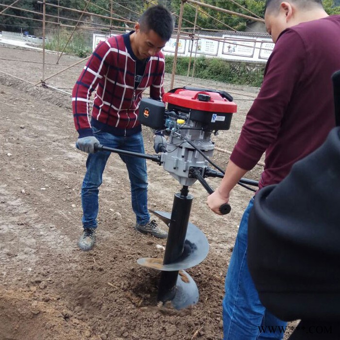 富兴 葡萄园栽柱子打洞机 手提式山药种植打眼机 旋转式植树打坑机参数图3