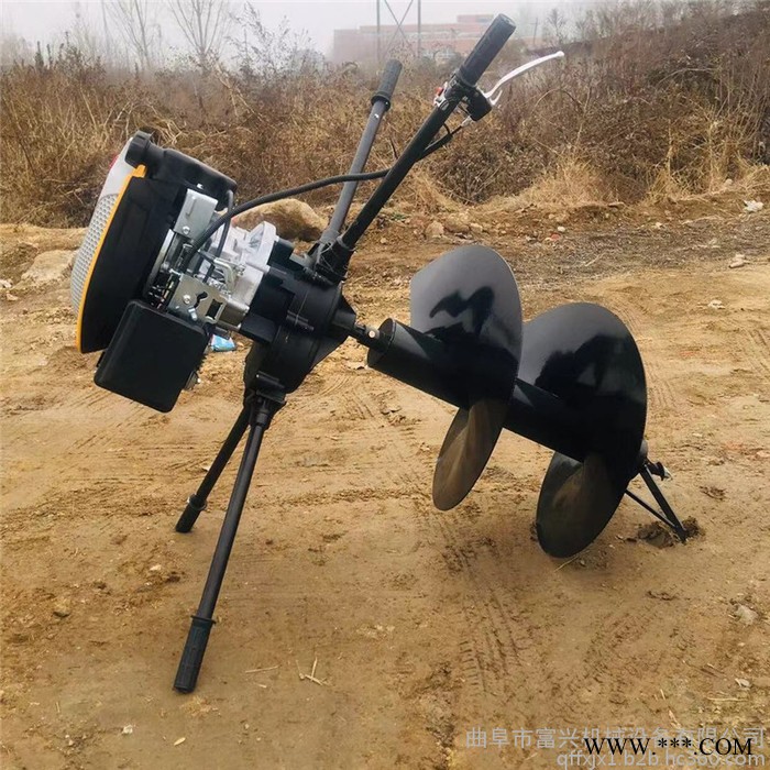 富兴 葡萄园栽柱子打洞机 手提式山药种植打眼机 旋转式植树打坑机参数图5
