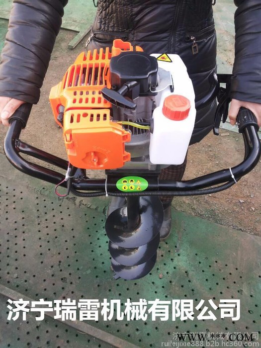 山地丘陵地种植山药钻土打孔机  小型便携式汽油挖坑机图片图4