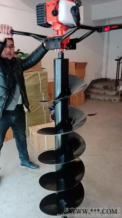 山地丘陵地种植山药钻土打孔机  小型便携式汽油挖坑机图片图8