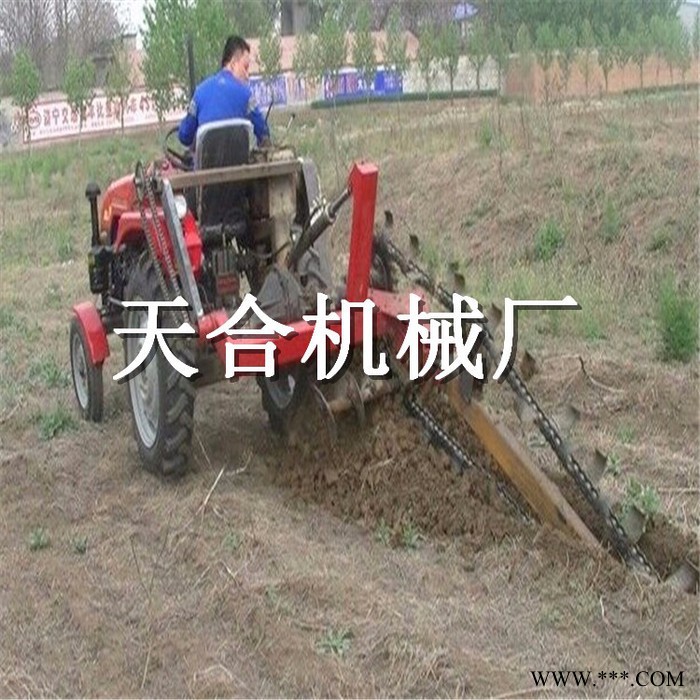 直销链条开沟机价格 岩石路面圆盘开沟机 拖拉机配套开沟器价格 天然气管道开沟机山药果园开沟机图6