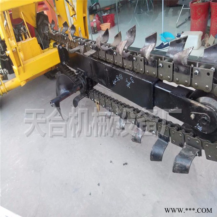 直销链条开沟机价格 岩石路面圆盘开沟机 拖拉机配套开沟器价格 天然气管道开沟机山药果园开沟机图8