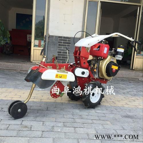 鸿祺电启动开沟机 山药种植开沟机 葡萄种植用开沟机图4