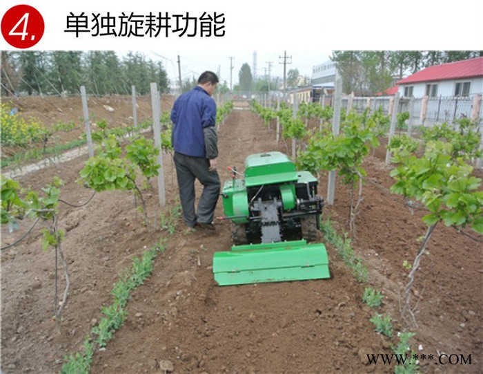 新型山药起垄机 菜园农家肥回填机 柴油大马力旋耕机富兴图7