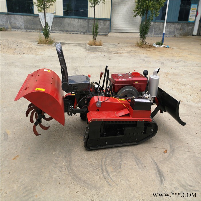 省时好用的柴油履带旋耕机 座驾式果园开沟机 山药起垄回填机图5