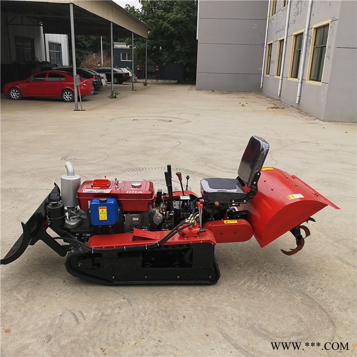 省时好用的柴油履带旋耕机 座驾式果园开沟机 山药起垄回填机图4