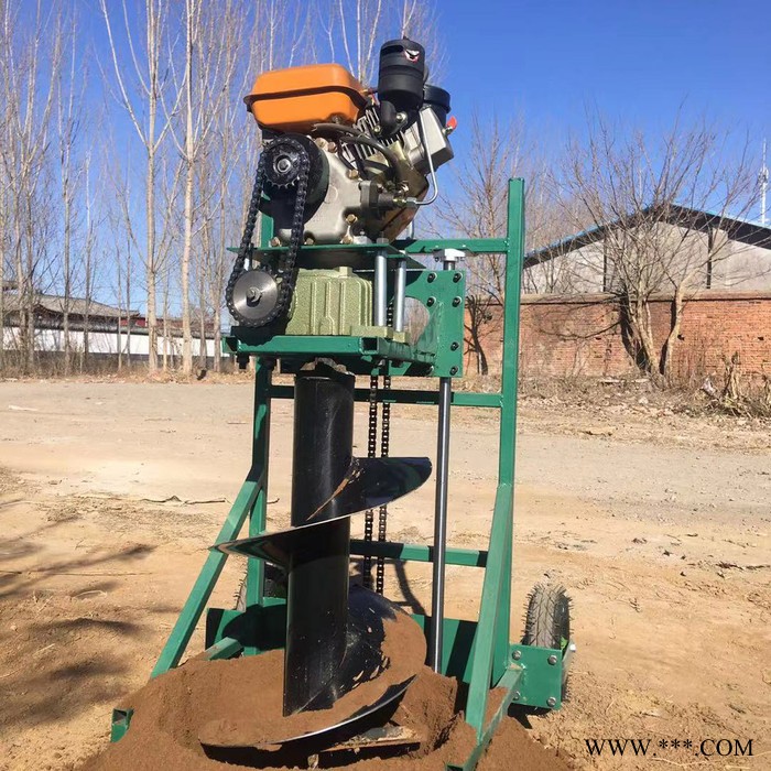 拖拉机后悬挂式挖坑机 植树打眼机 山药种植打孔机图8