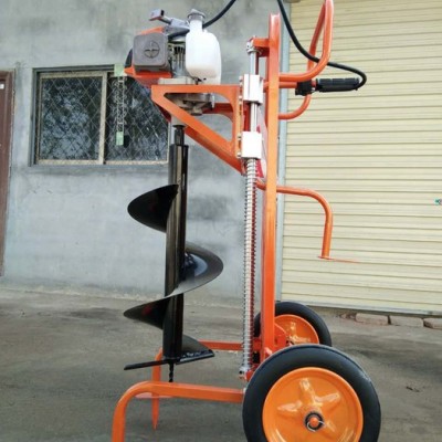 地钻山药种植机 金佳大马力种植挖坑机 新型园林打窝机