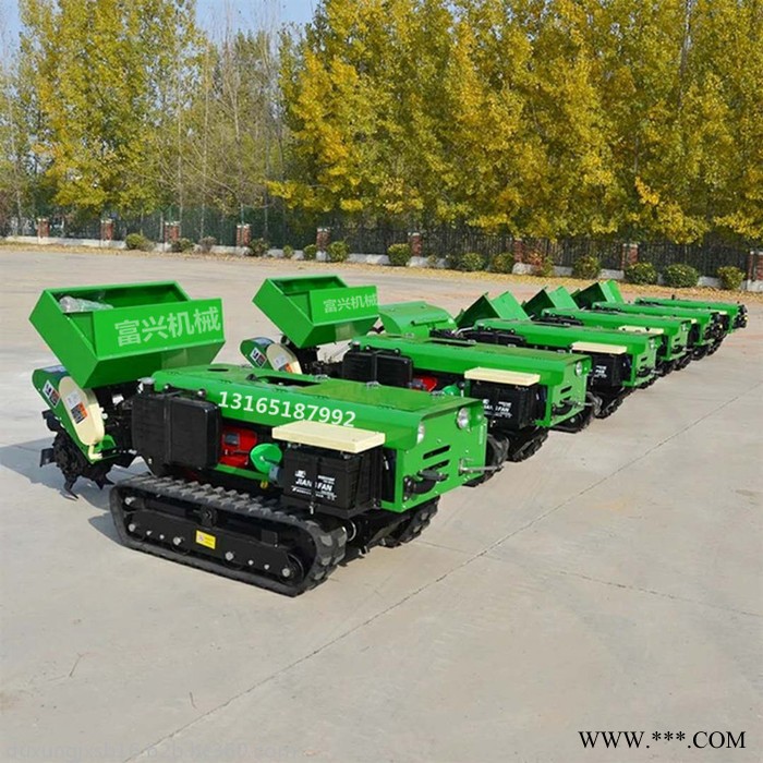 果树施肥槽挖沟机图片 履带式山药开沟培土施肥机 除草旋耕机视频图8