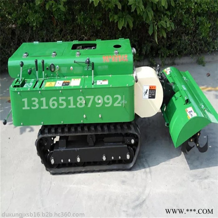 果树施肥槽挖沟机图片 履带式山药开沟培土施肥机 除草旋耕机视频图6